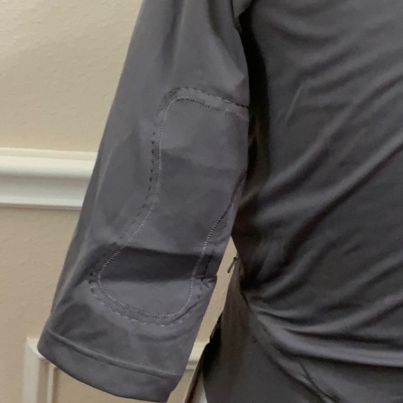 Spyder CYCLING 3/4 SLV TOP - Grey/Wht - Picture 9 of 16